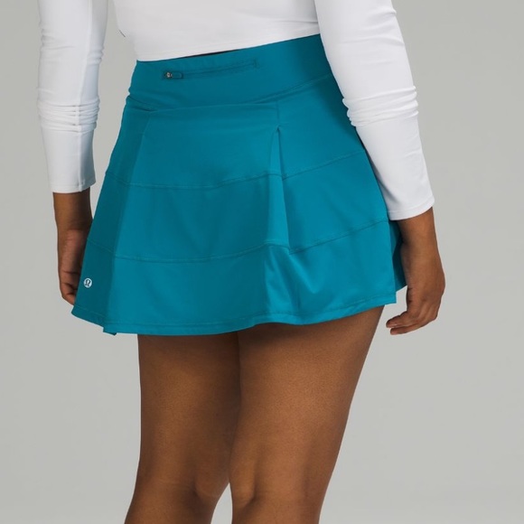 Lululemon Pace Rival Mid Rise Skirt *Hawaiian Blue Tall/Long/15” length - Picture 5 of 5